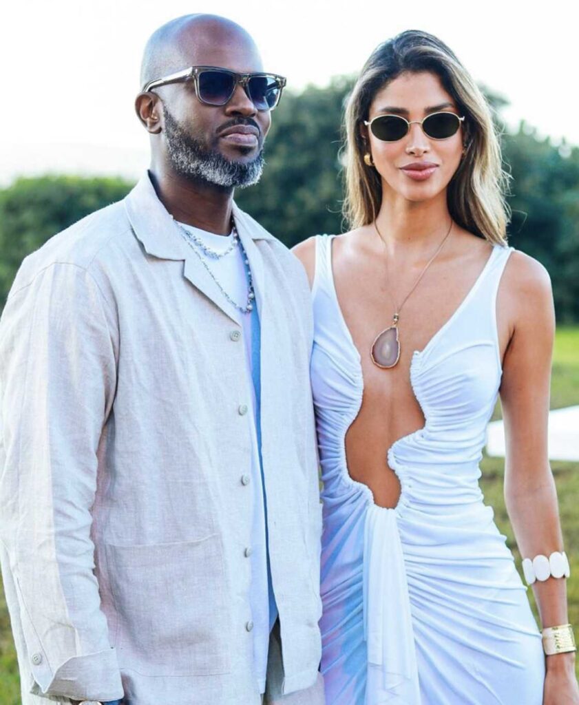 Image of DJ Black Coffee with his girlfriend Victoria Gonzalez