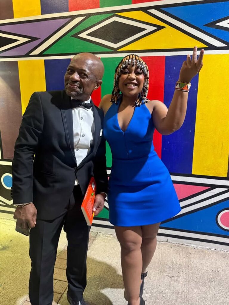 Momo Matsunyane with her father Neo Matsunyane.