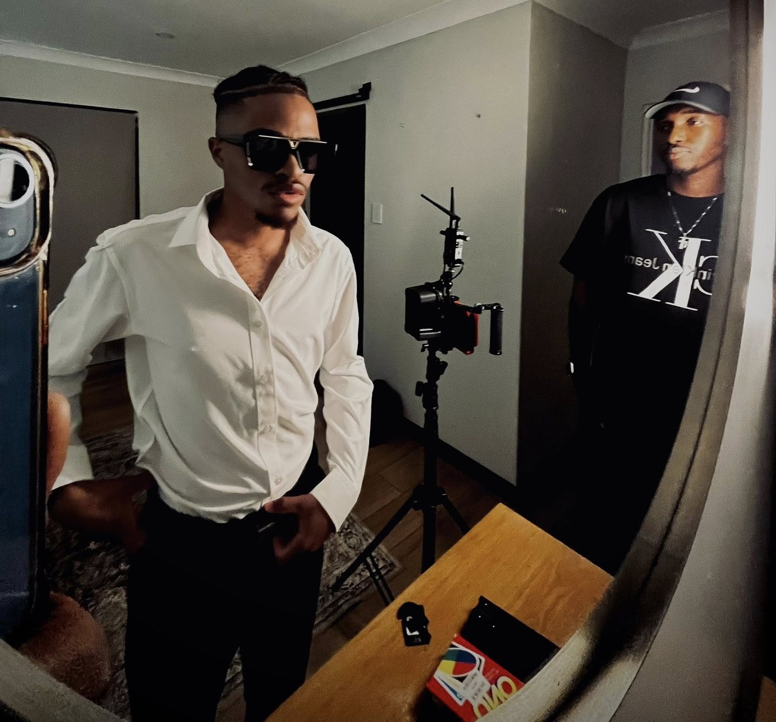 Slidoo Man in the studio during the production of Rato Laka song.