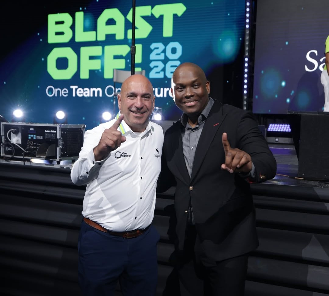 Vusi Thembekwayo at Blast Off 2026 posing fir a picture.