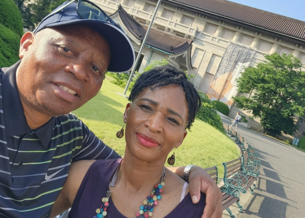 Herman Mashaba with his wife Connie Mashaba.